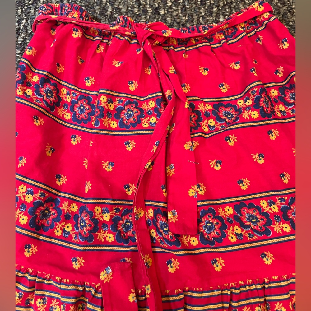 Vintage 1970’s Bohemian Tiered Skirt - Picture 1 of 9